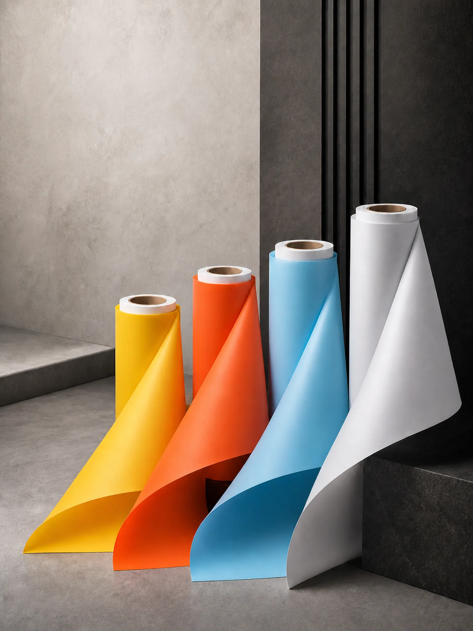 Opaque Solid-Color Matte Film — Full coverage — nothing shows through