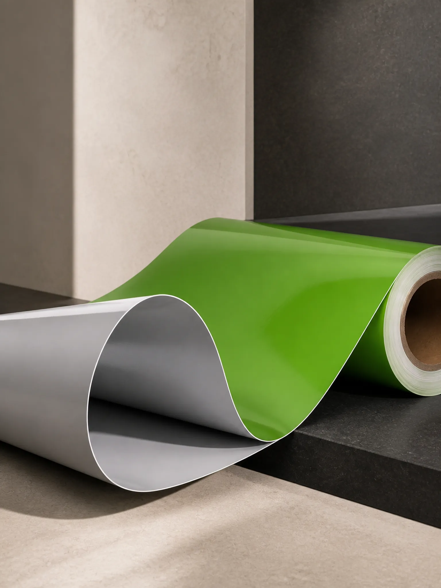 Two-Tone Double-Sided Film — One continuous lamination, not two sheets glued