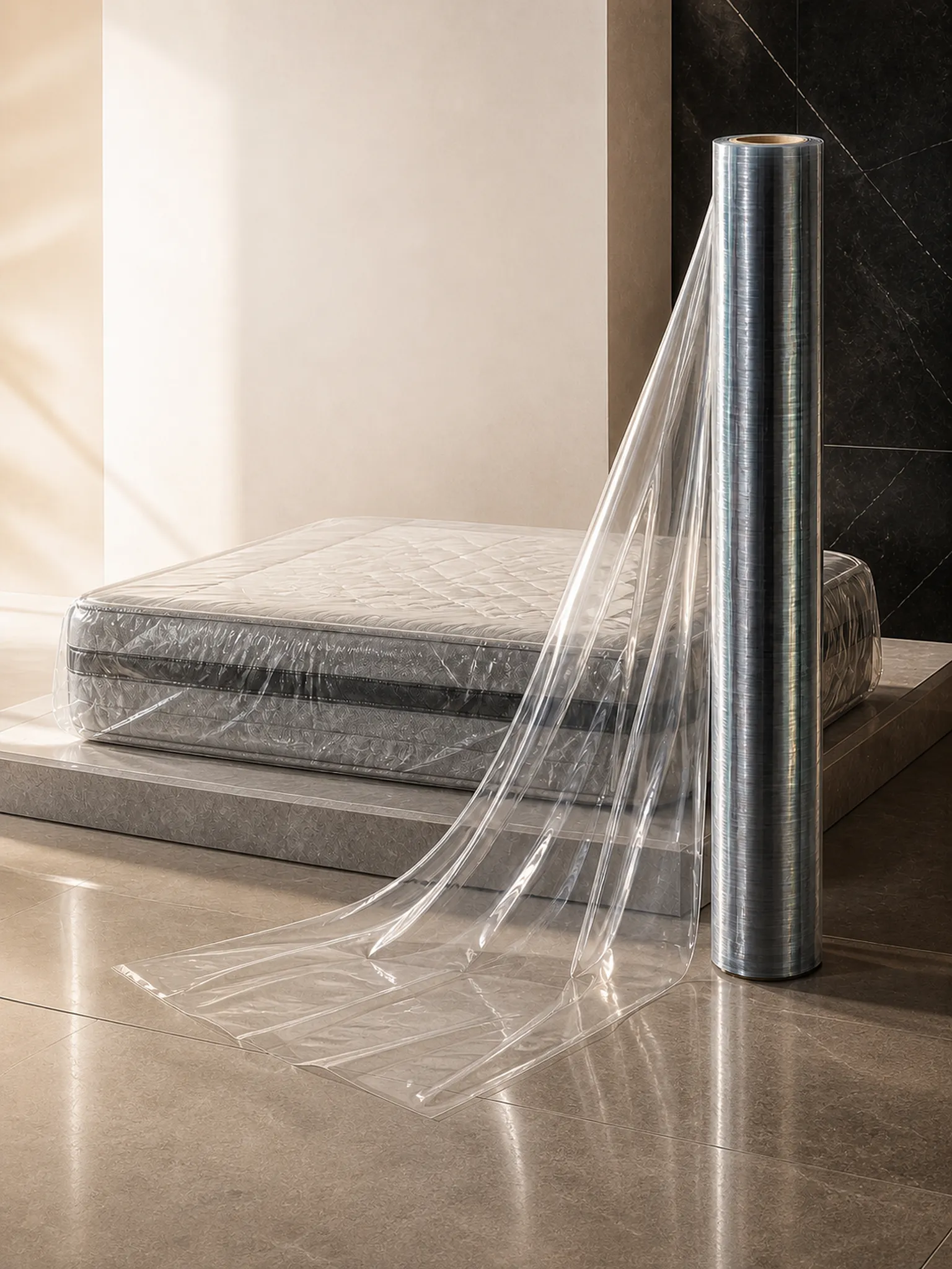 Mattress Packaging Film — Bright, wide film for full bagging