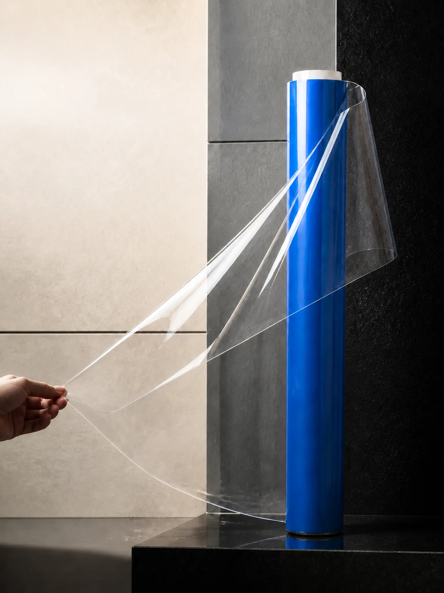 Super Clear PVC Film — Rolls wound tight from fresh resin