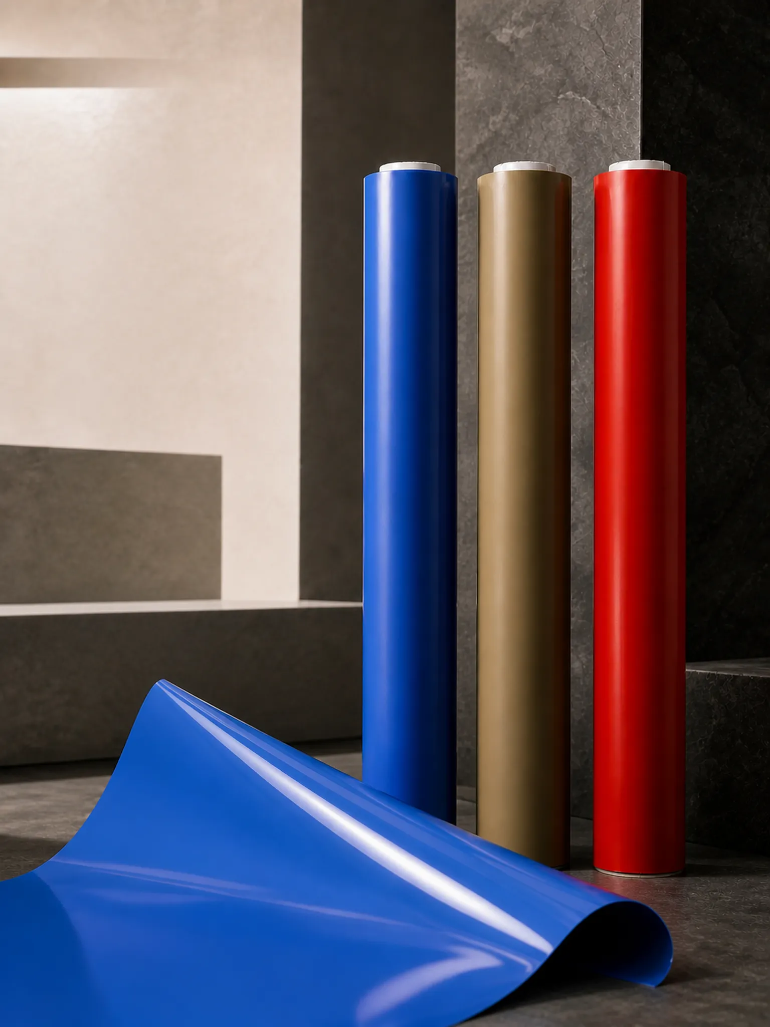Opaque Solid-Color Glossy Film — Full opacity