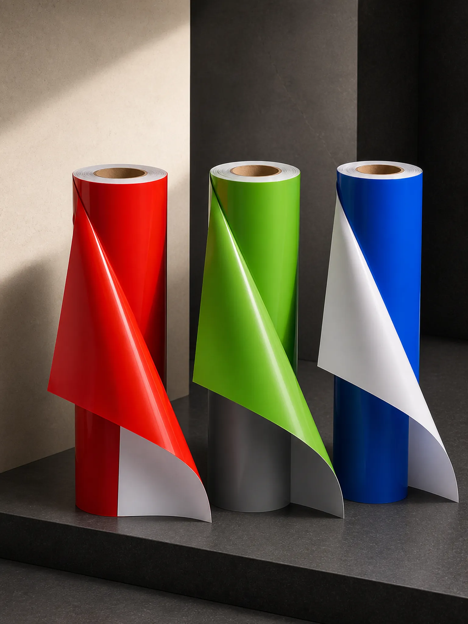 Two-Tone Double-Sided Film — Reversible bags & flip-over covers