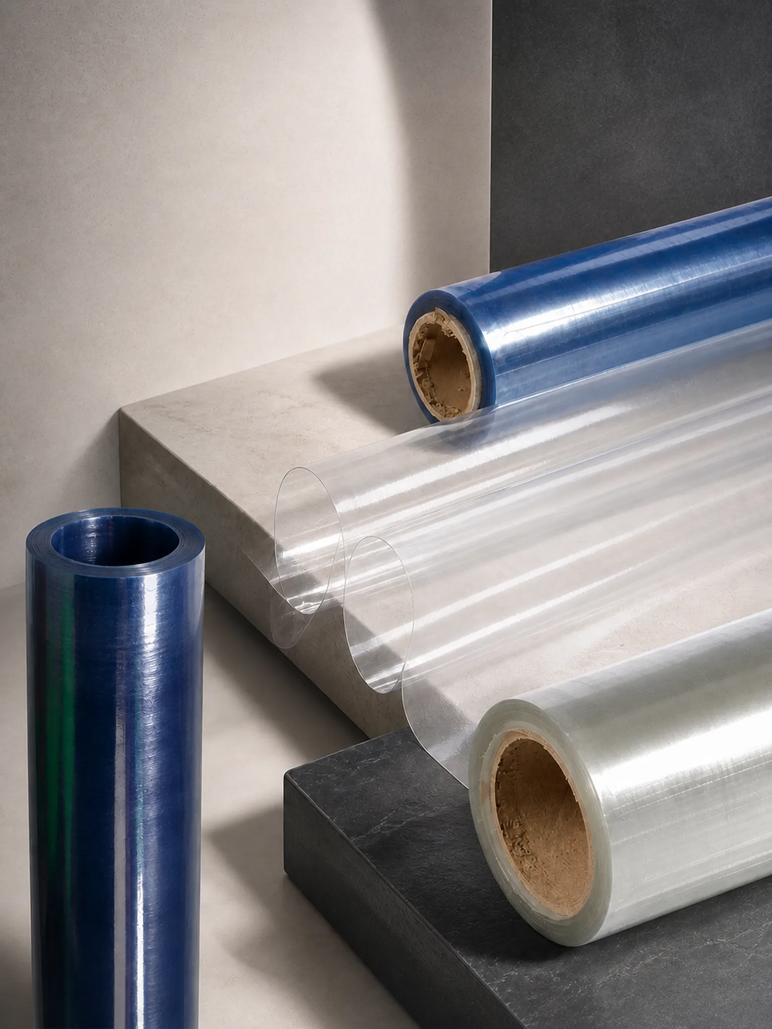 Standard Clear PVC Film — 0.03–5 mm · 22–68 PHR