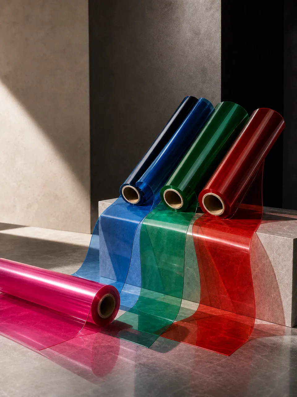 Colored Transparent PVC Film — Color you can see through
