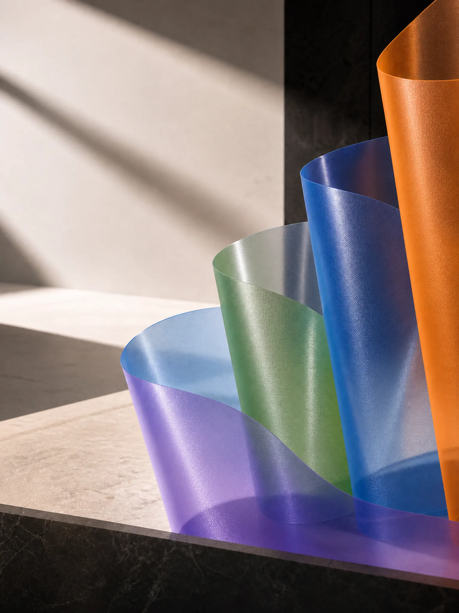 Colored Translucent Frosted Film — plate